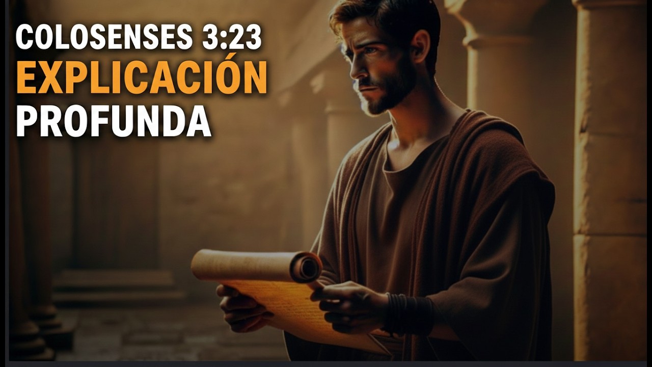 Colosenses 3:23 EXPLICACIÓN PROFUNDA: El Secreto Bíblico Para Trabajar Como Para Dios