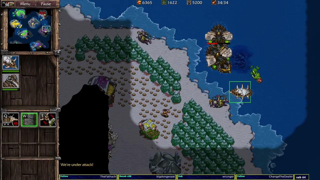 Warcraft 2 Remastered Fierce Ocean Combat 4v4