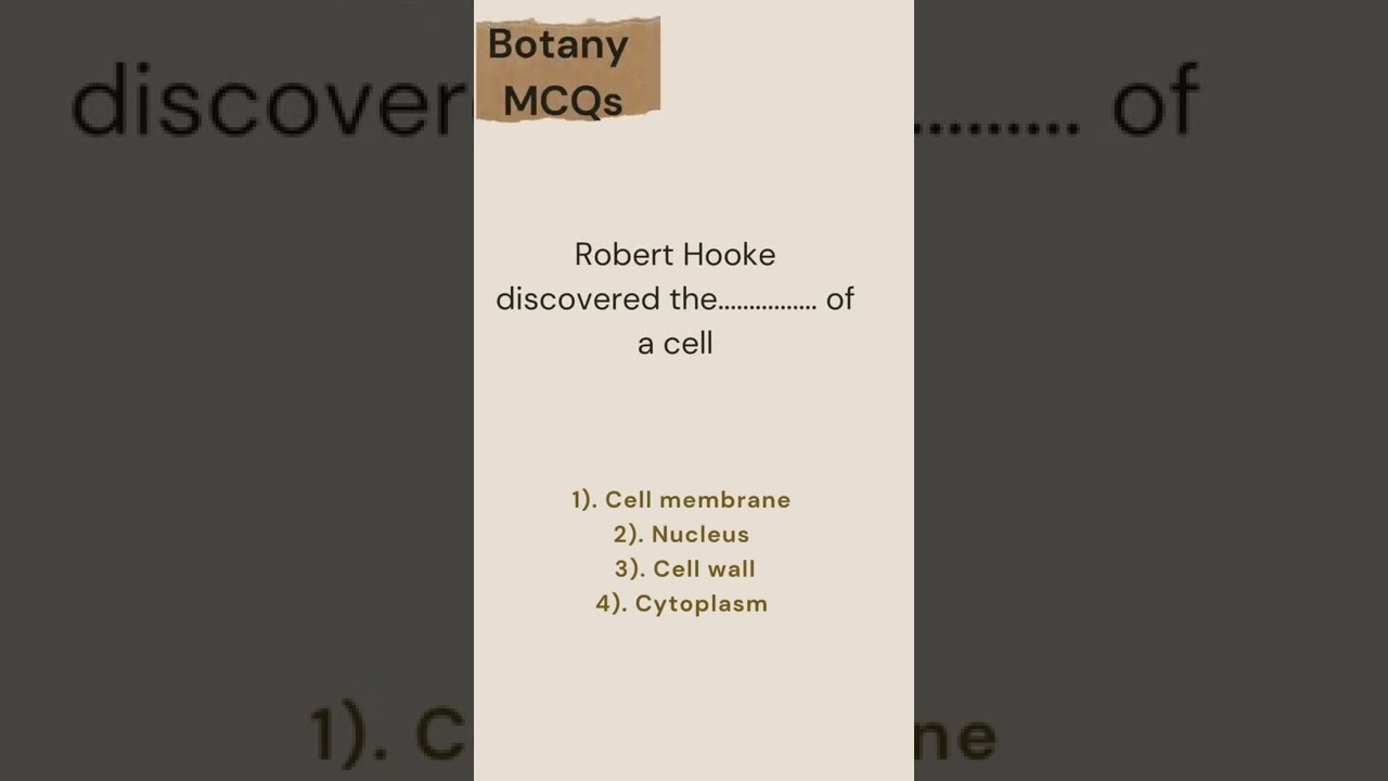 Cell : The Unit Of Life | Class 11 | Botany MCQs | Neet 2023-24 | Daksh Kunj
