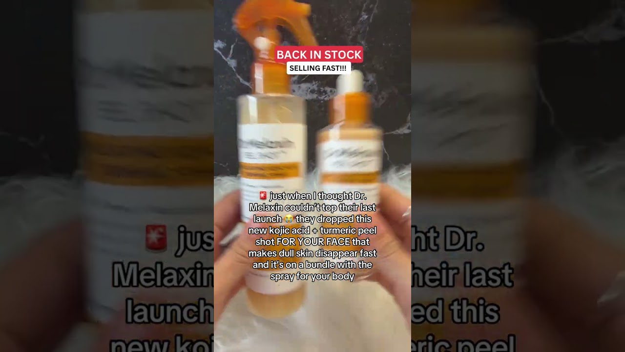 Ultimate Exfoliation: Dr. Melaxin Peel Shot with Kojic Acid & Turmeric 