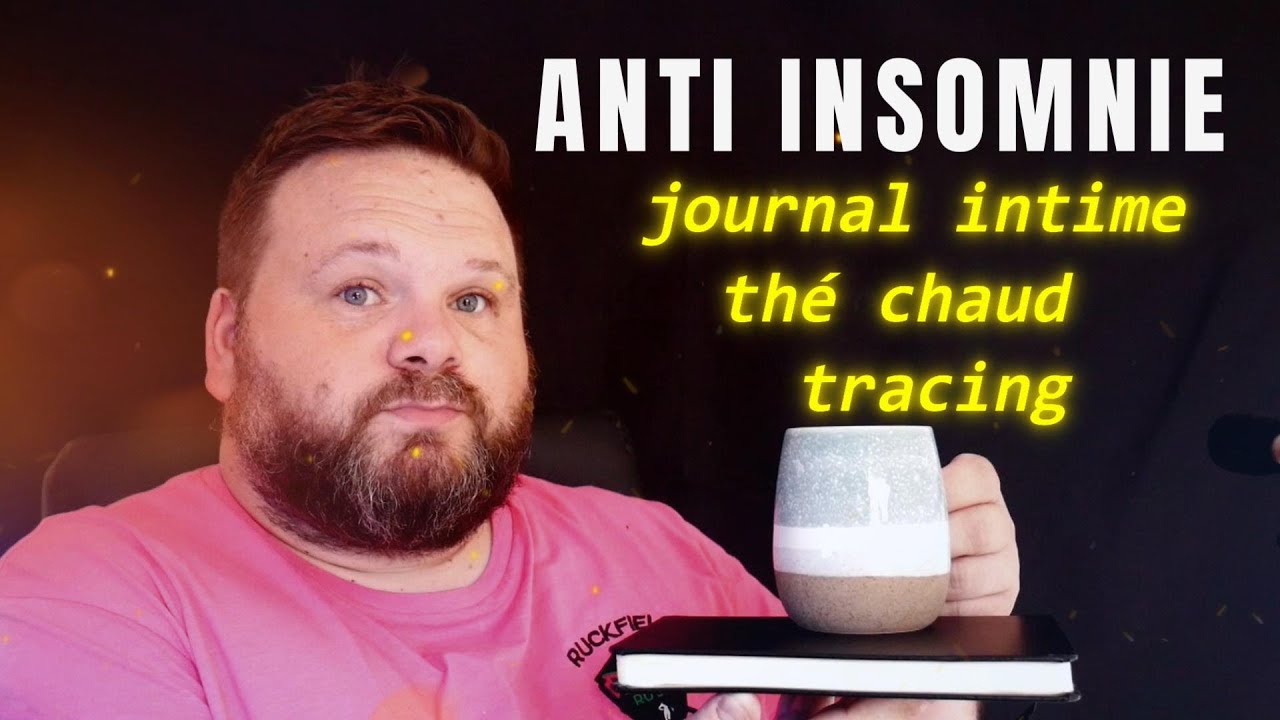 ASMR INSOMNIE 🍁 JOURNAL INTIME ( lecture ) , THE & TRACING #asmr #cozy #sleep #français