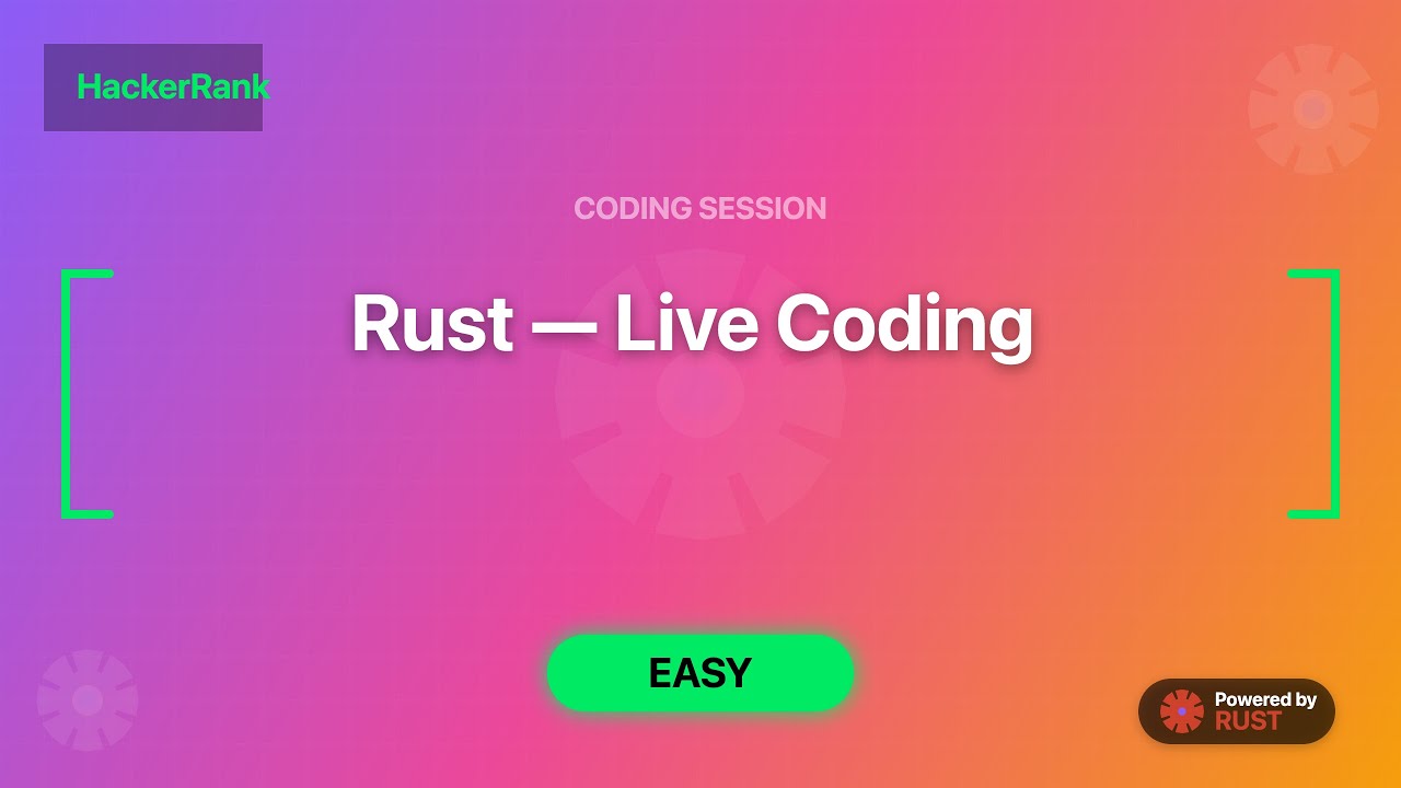 Solving a HackerRank Problem in Rust &mdash; Live Coding (Challenge #2)