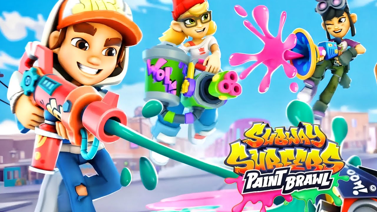 Subway Surfers Paint Brawl - Gameplay Walkthrough Part 4 - New Maps, Night Mode
