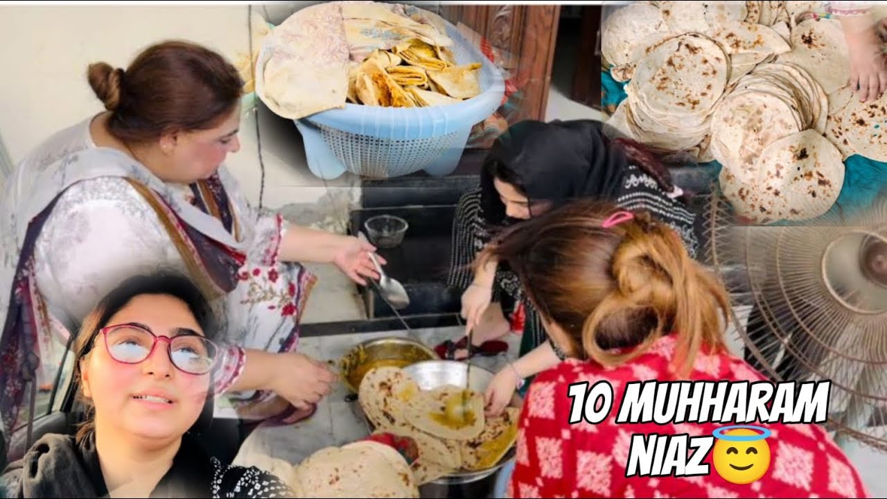 10 muharram niaz | bahir gaye bantanay😋| naan haleem banta 😌
