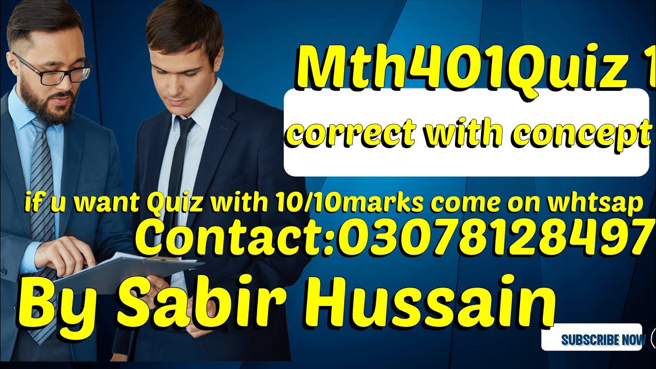 mth401 quiz 1 2023 || mth401 quiz 1 solution 2023 #mth401quiz1 #mth401 #quiz1 #vubrightfuture #sol