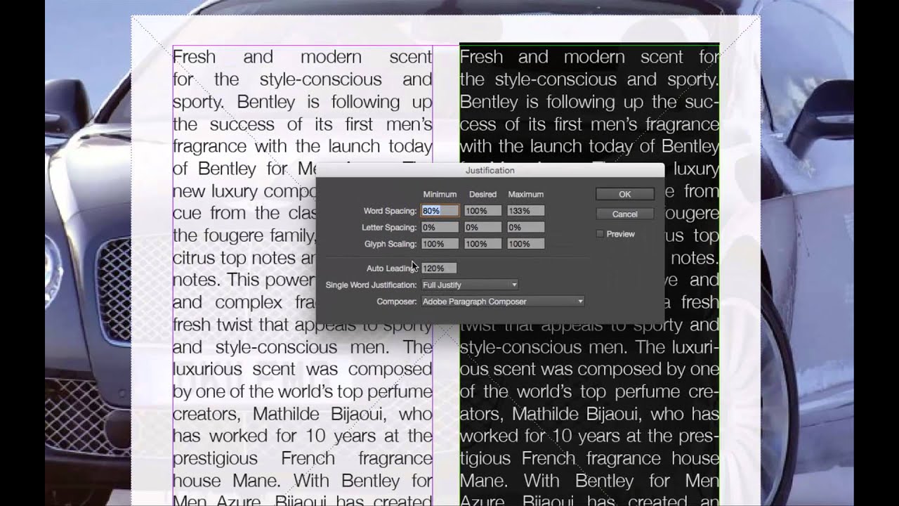 Cornish InDesign how to make justified type look good