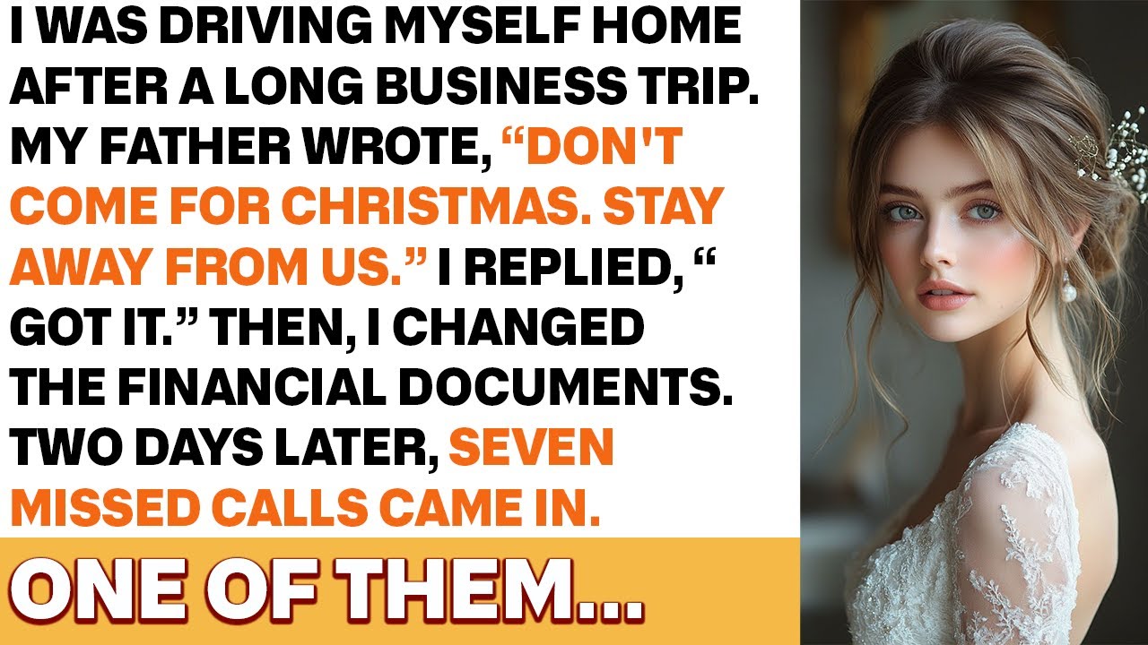 Dad warned me not to come for Christmas—two days later, my choice made him regret it.