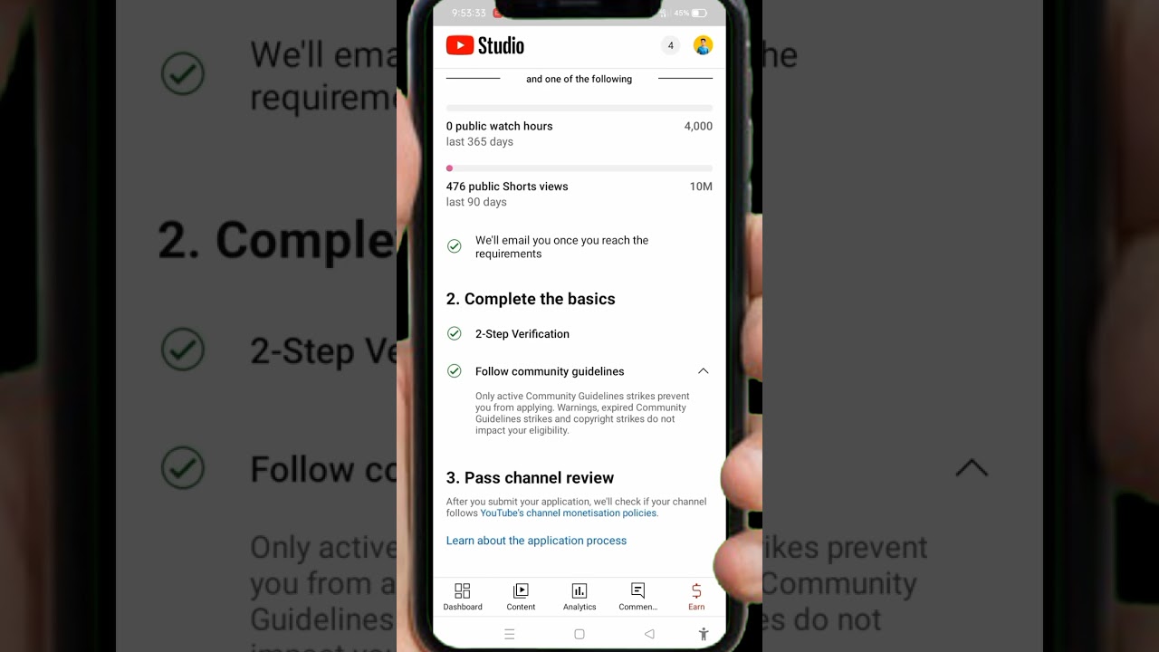how to check your YouTube channel community guidelines strike kaise check kren #trend#viral #shorts