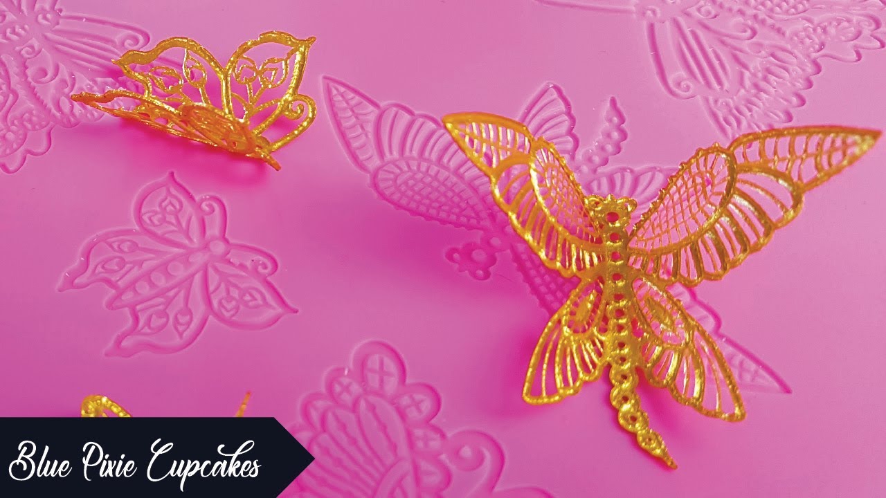 How to Make 3D Cake Lace Butterflies which Hold Their Shape