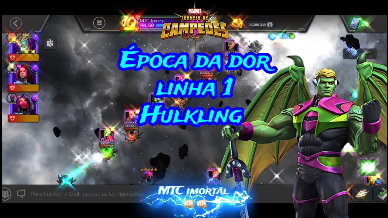 @mtcimortal &Eacute;POCA DA DOR linha 1 Hulkling | Mtc | Mcoc | Marvel.