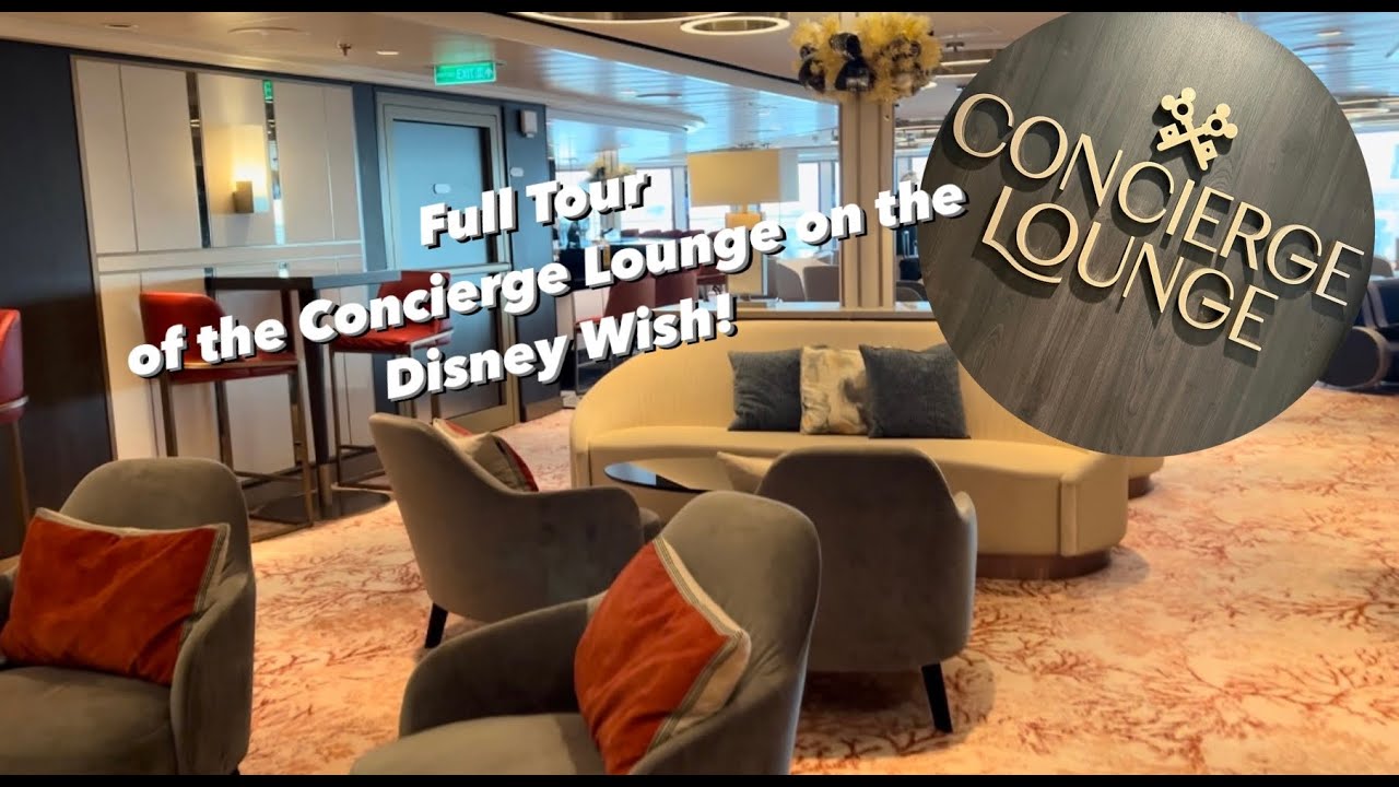 Disney Wish Concierge Lounge and Sundeck TOUR