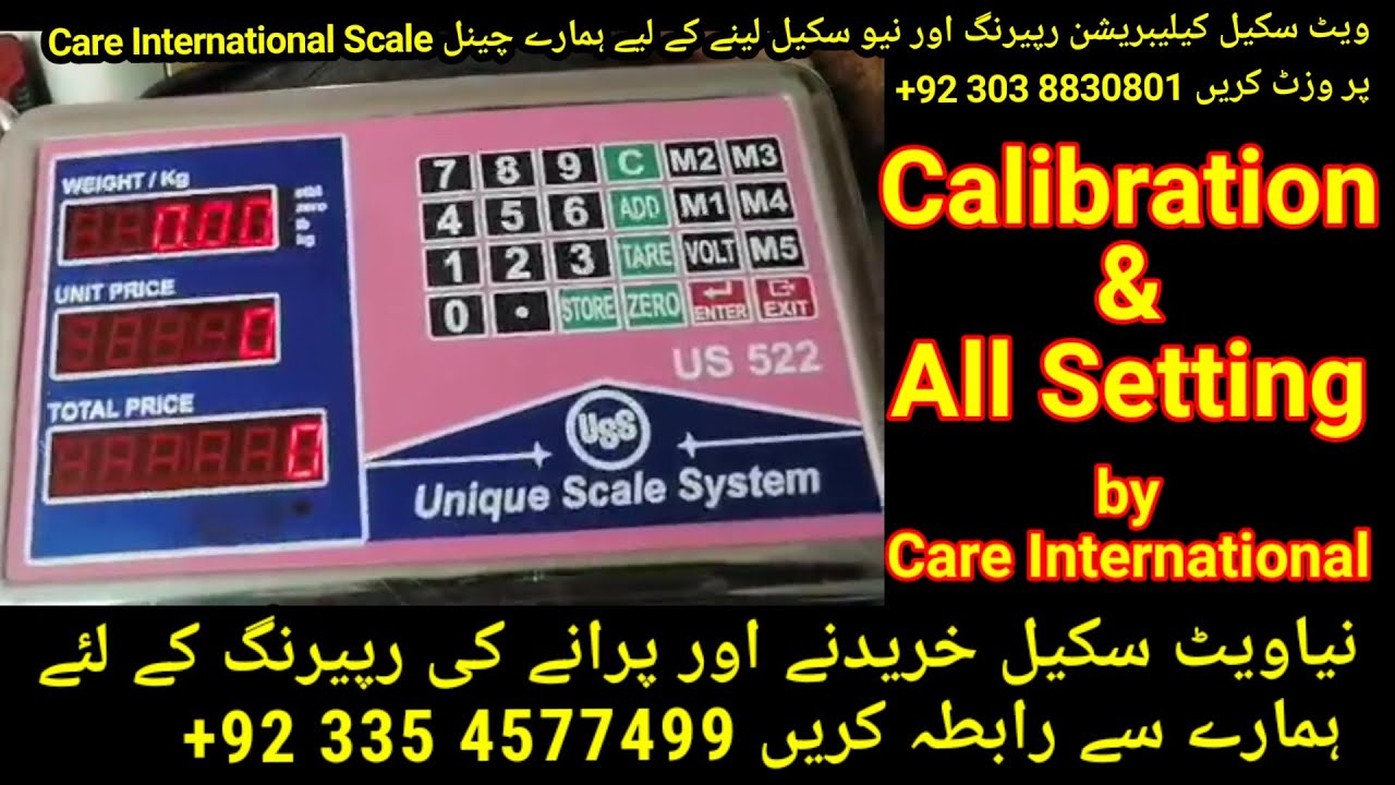 Unique Scale System 300kg weighing Scale Calibration