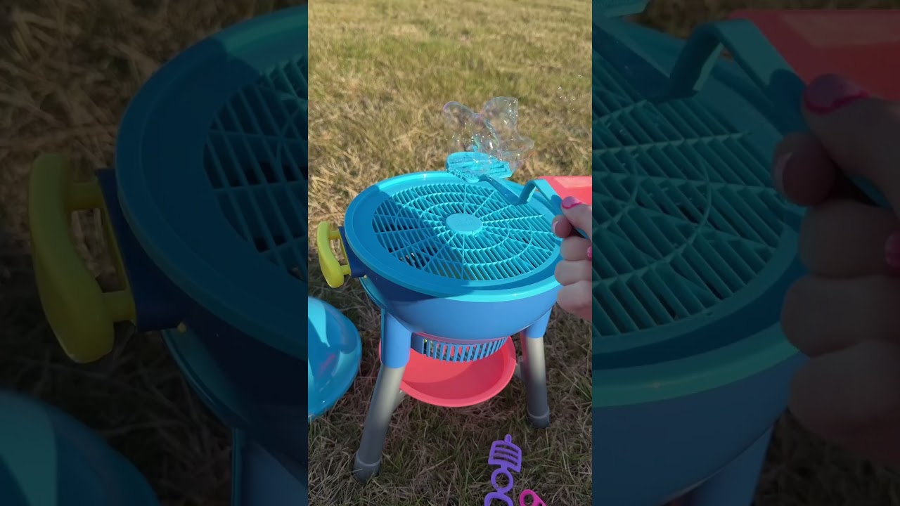 How cute is this bubble BBQ grill! The toy of the summer and only $20!🤍 #asmr