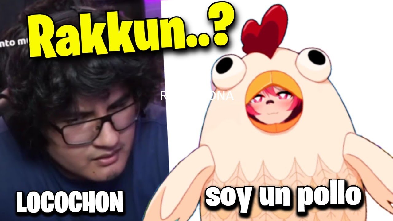 Locochon ve a Rakkun disfrazada de pollo