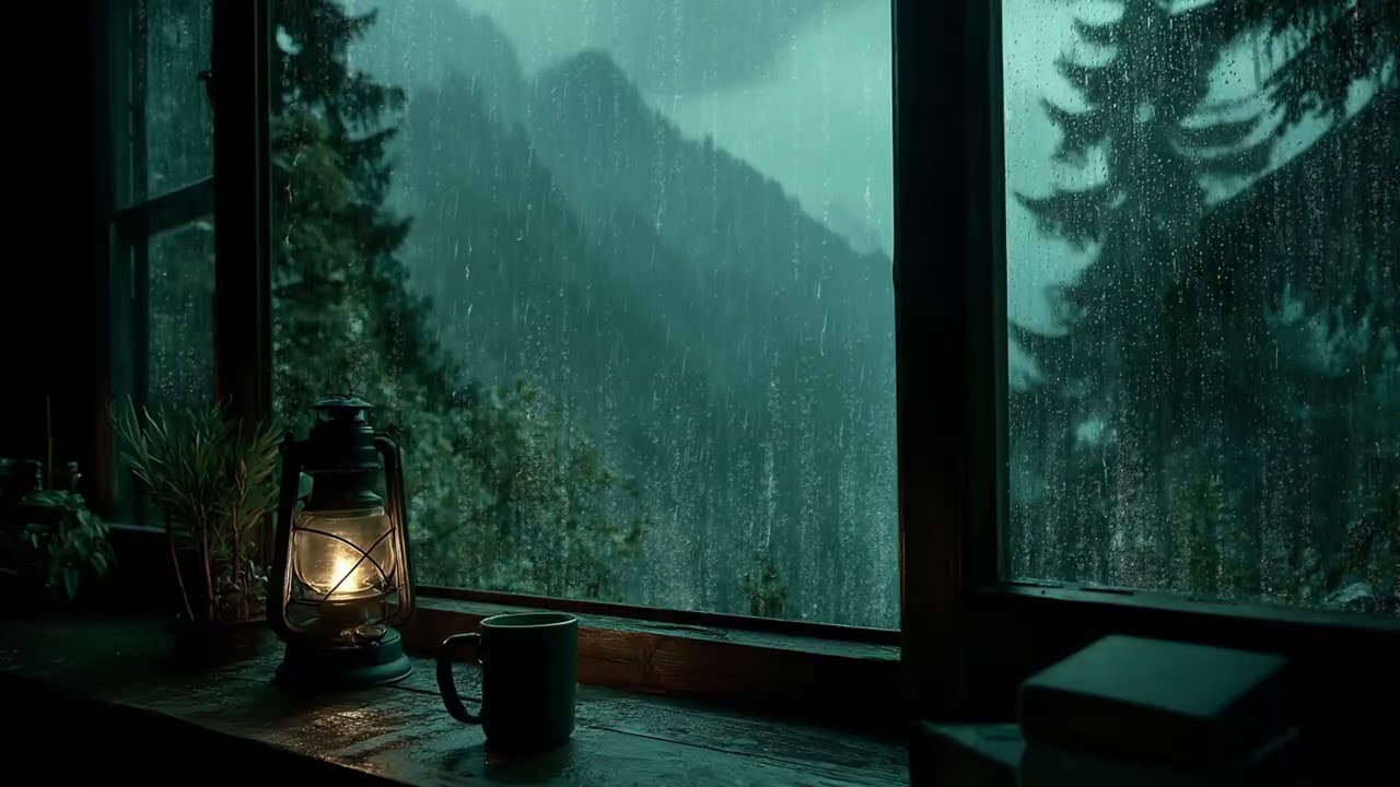 Peaceful Midnight Rain Sounds 🌙 Cozy Bedroom Ambience to Relax ADHD Minds and Fall Into Deep Sleep