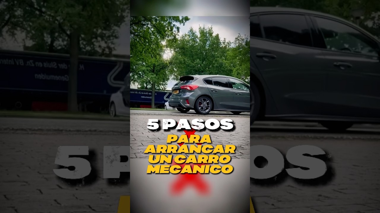 5 pasos para poner en marcha un carro mec&aacute;nico | Aprendiendo a conducir 😎🚘 #shorts #short