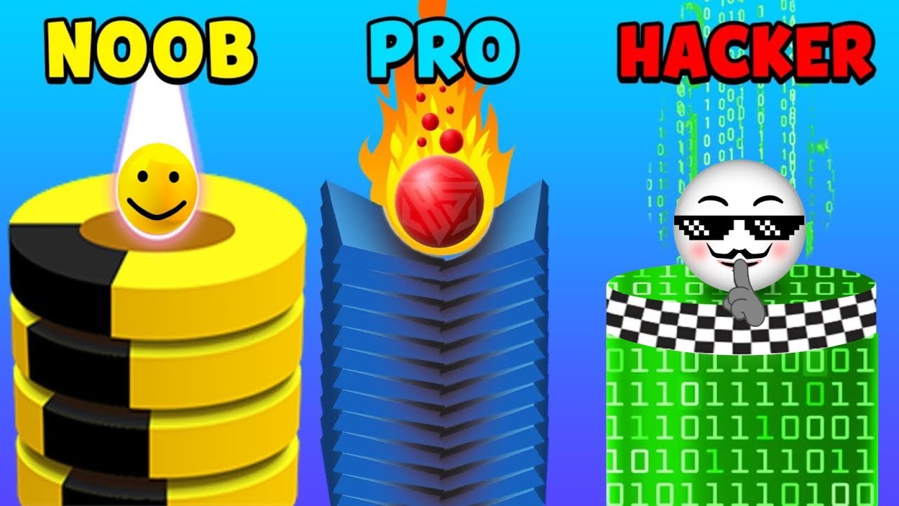 NOOB vs PRO vs HACKER | Stack Boll - Crash Platforms
