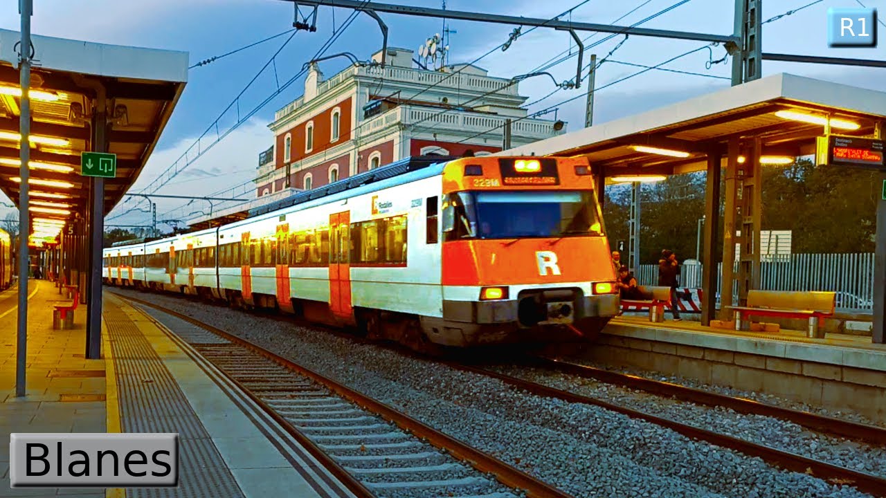 Blanes R1 : Rodalies Барселона ( Renfe 447 )