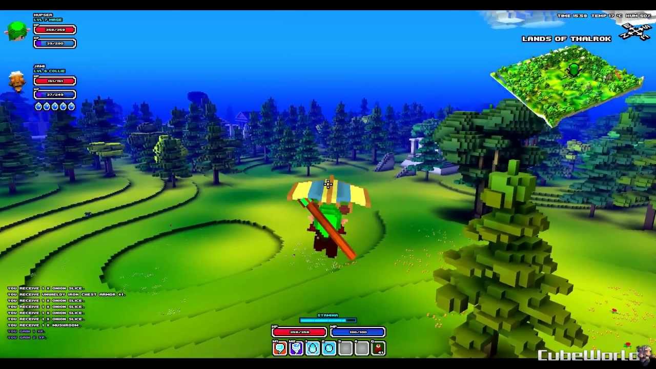 Cube World - Gliding - Alpha Gameplay