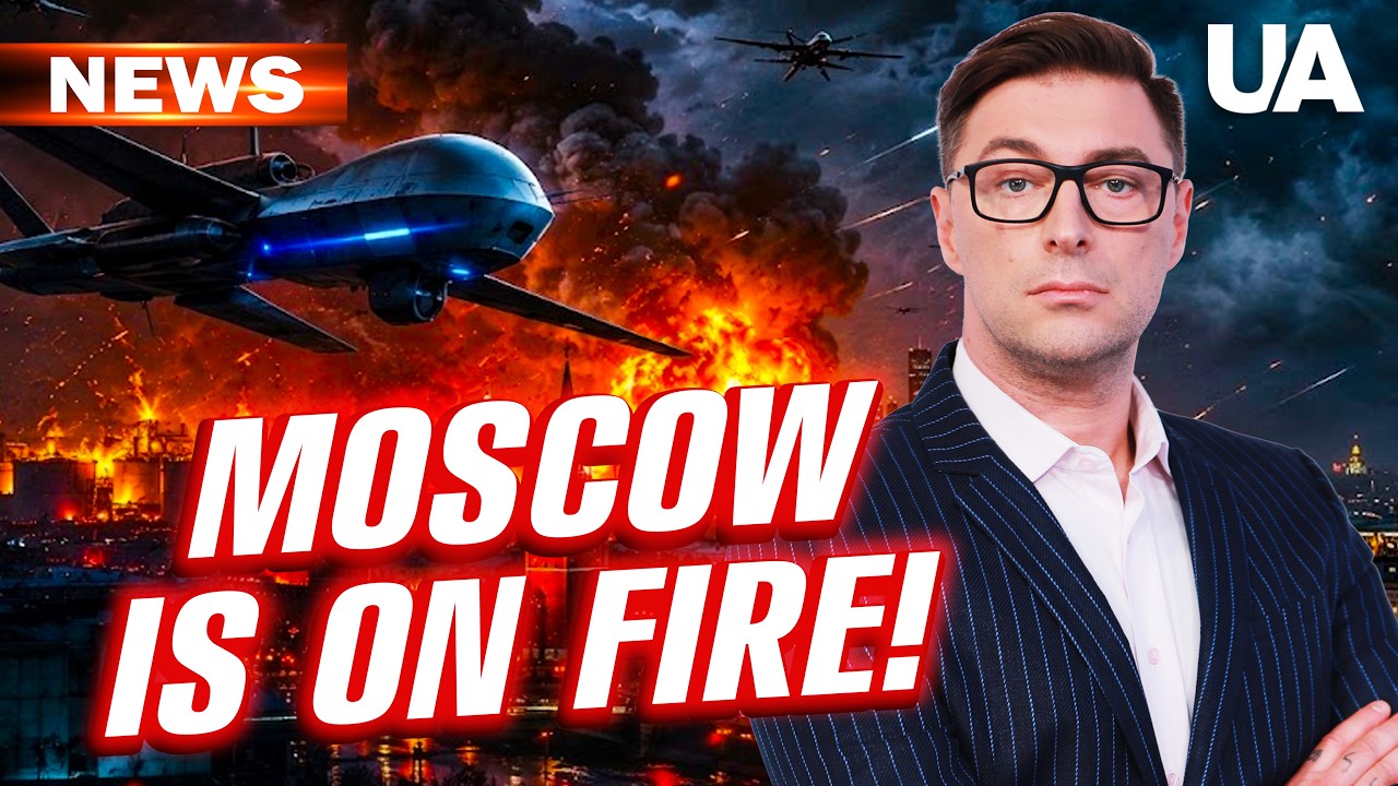 DRONE STRIKE 15 km from the Kremlin! MOSCOW OIL is burning in front of PUTIN&rsquo;S very eyes