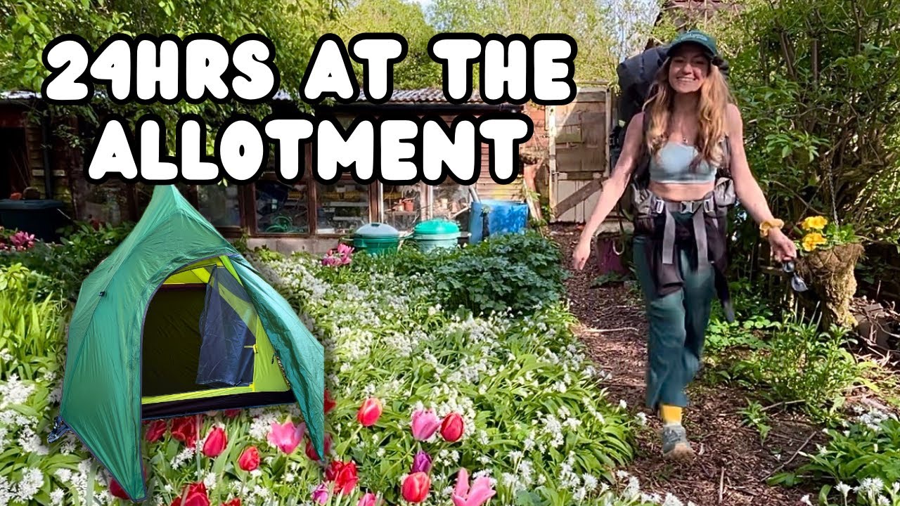 Wood fired Bath Camping & Garden Walkabout in Spring