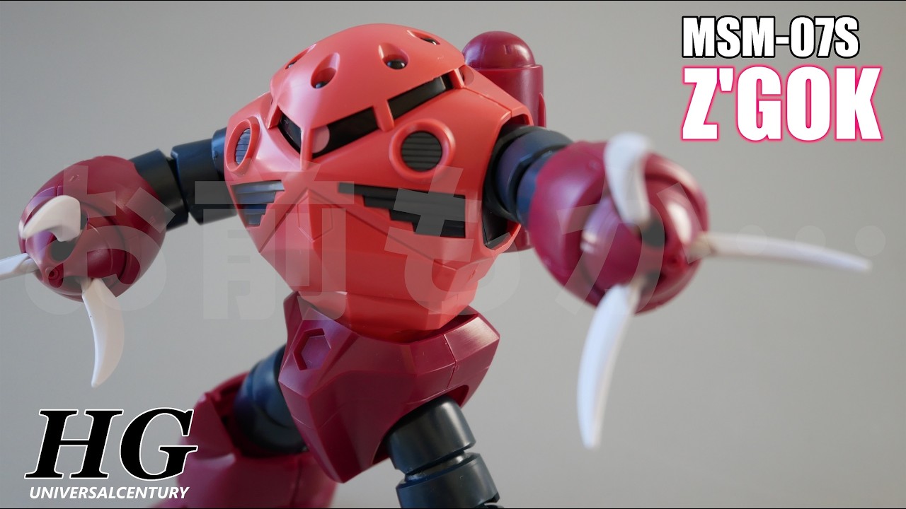 【ガンプラ】HG シャア専用ズゴックなんだが、おれのポンコツ過ぎた。ジオンのモビルスーツなのに… MSM-07S Z'GOK