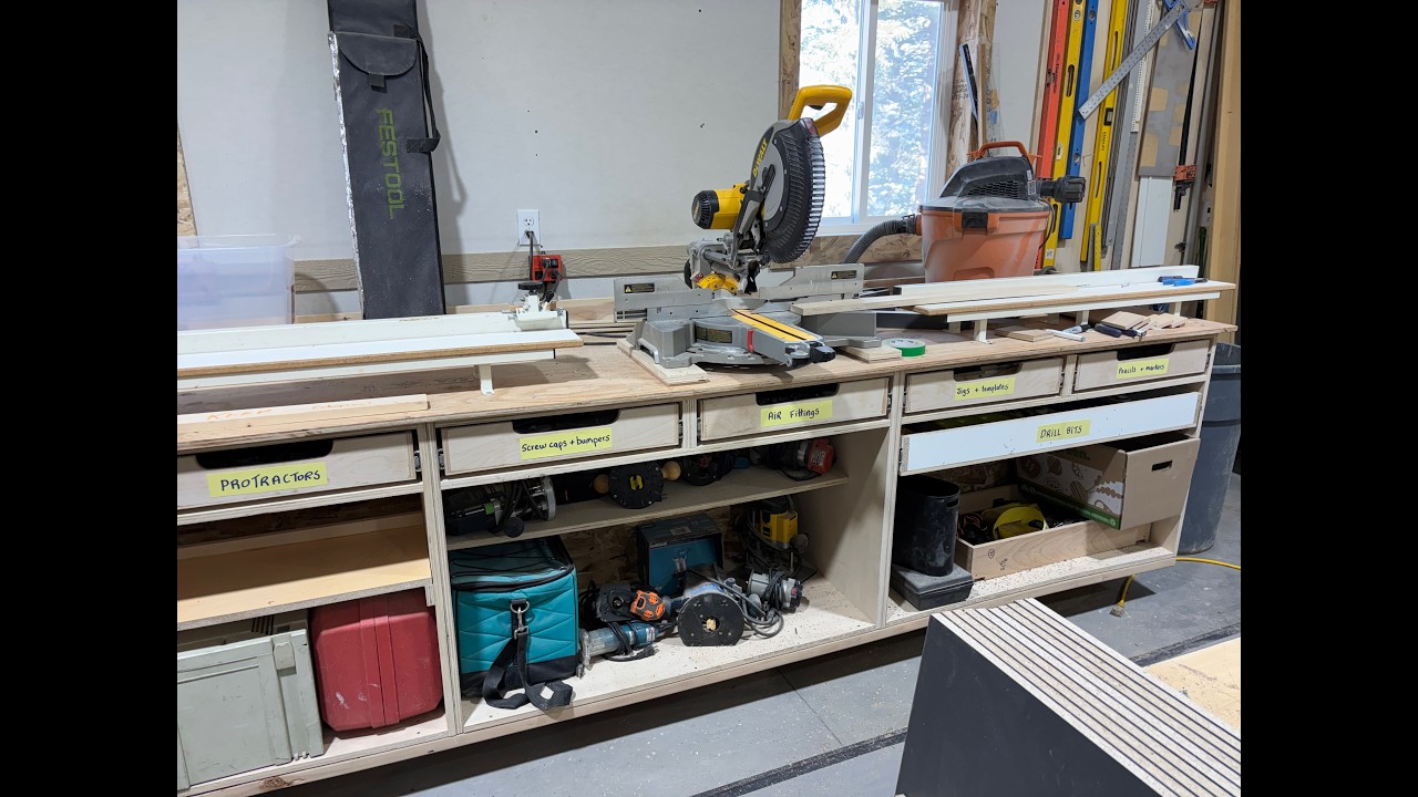 Building a DeWalt chopsaw station