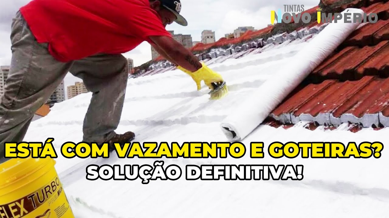 Como impermeabilizar telhado com Borracha Líquida Revcollor Faça você mesmo!  TELHADOS-LAJES-PAREDES
