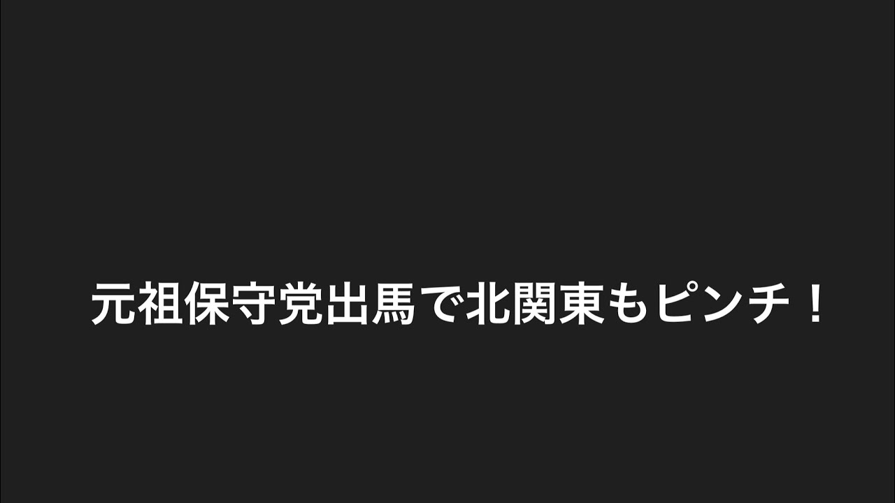 元祖保守党出馬でピンチ！