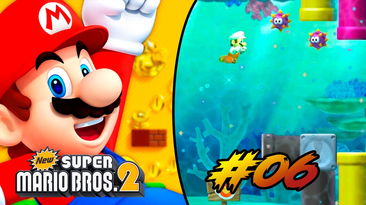 Bajo el mar - New Super Mario Bros 2 #06