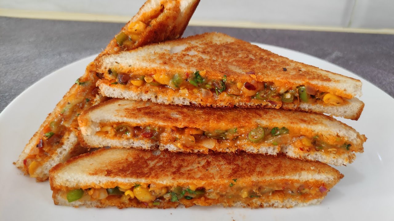 Cheesy Veg Garlic Sandwich Recipe | Veg Sandwich 🥪 | Sandwich Recipe