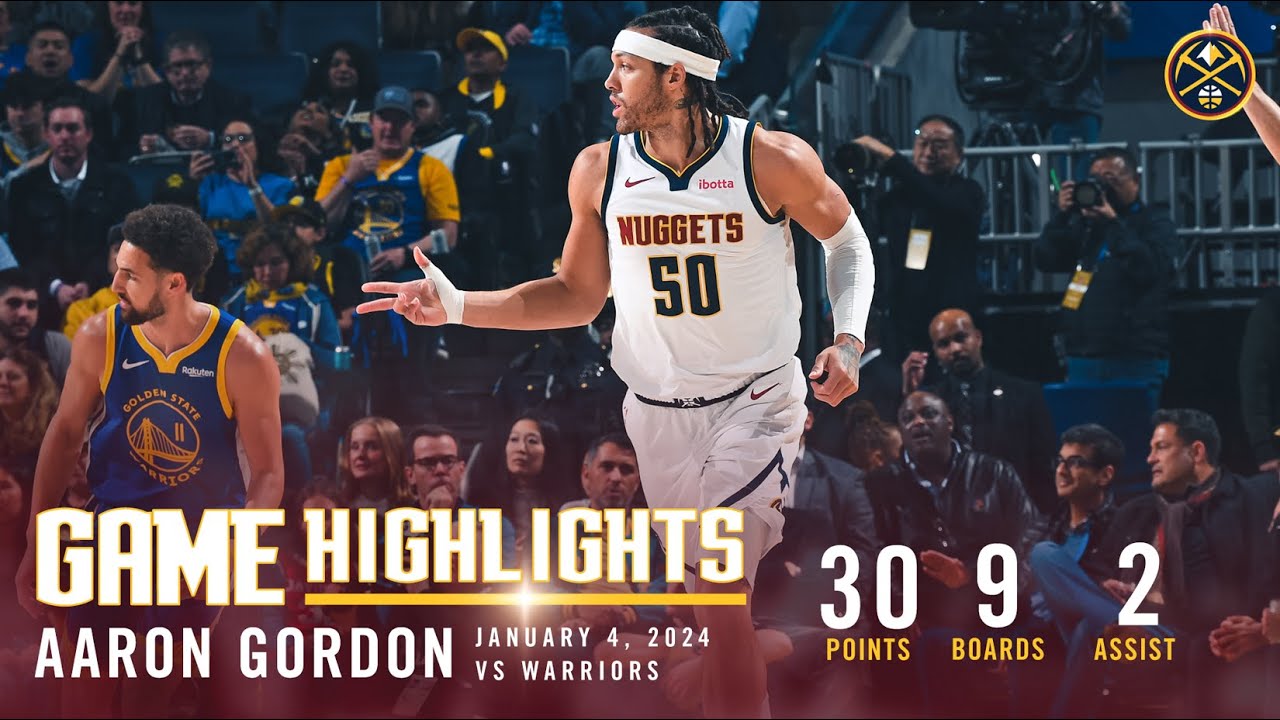 Aaron Gordon Full Game Highlights vs Warriors 🎥