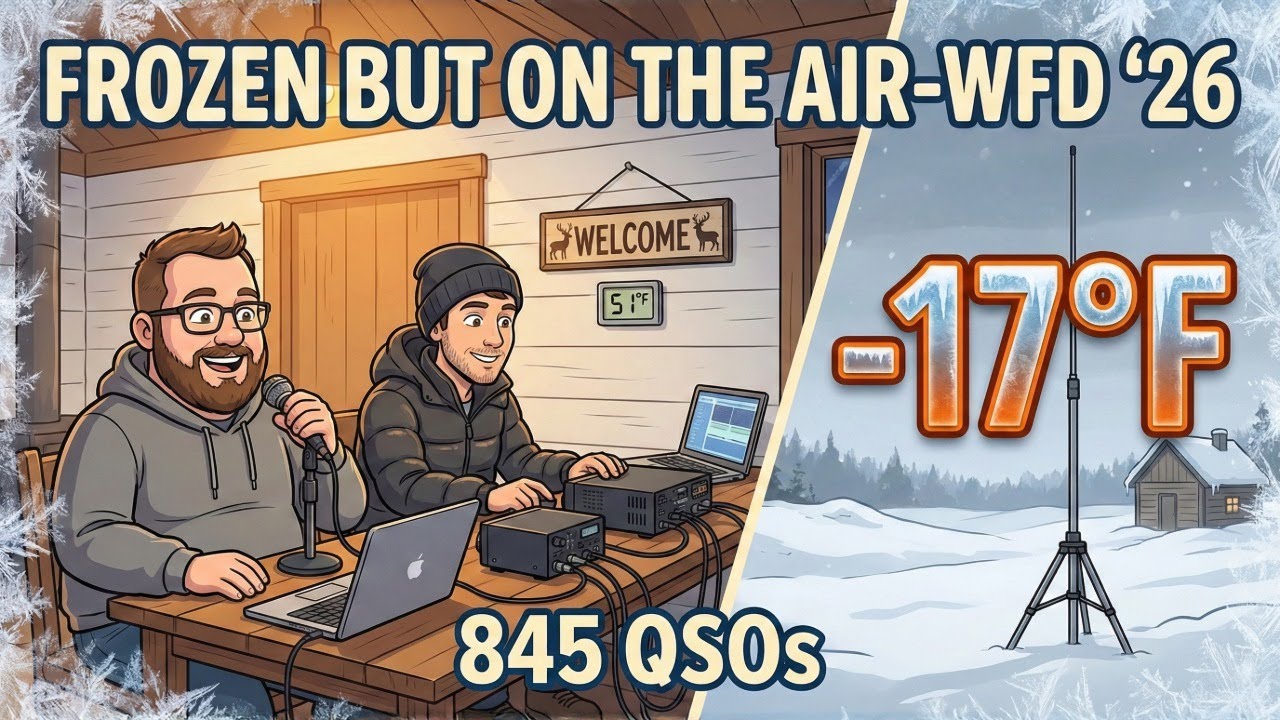 Brutal Cold: Winter Field Day at -17°F - Our 2026 WFD Experience | W8EDH