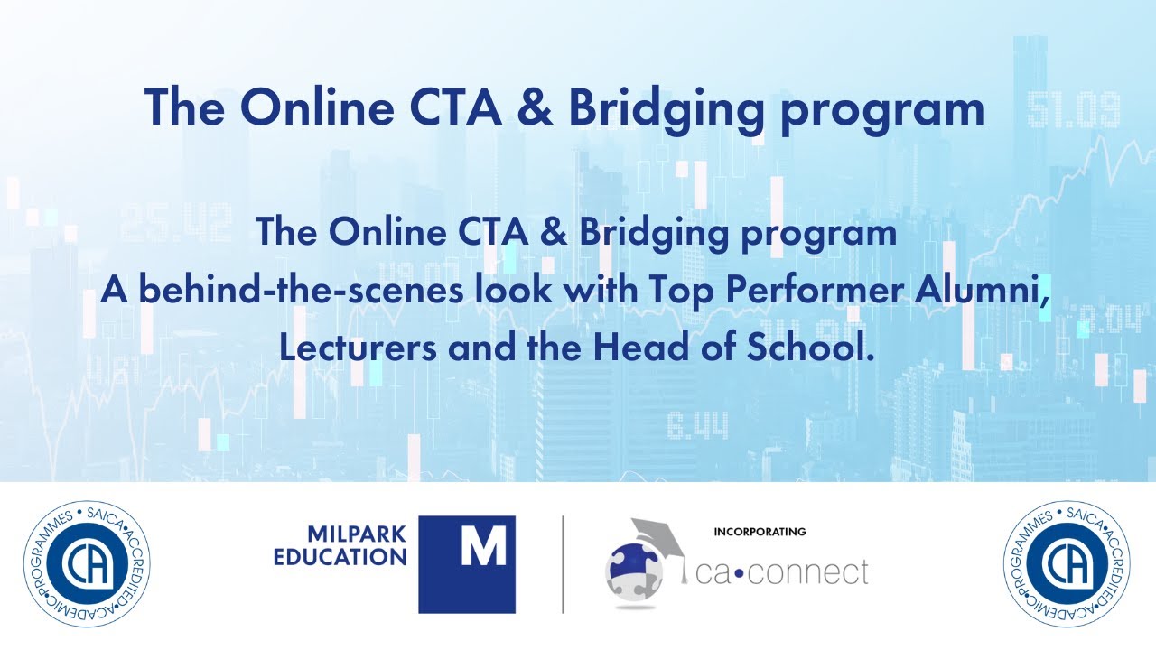 Info session Bridging/PGDA Milpark/CA Connect