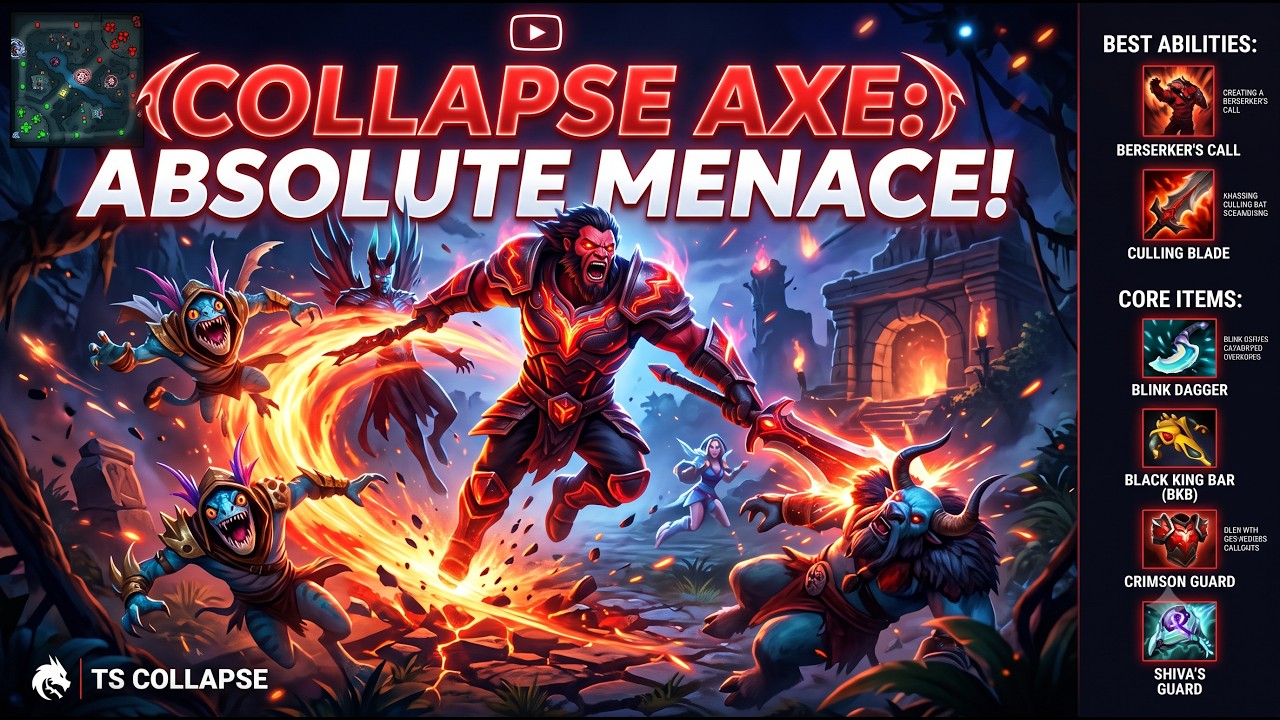 🔥 Collapse Axe is an Absolute MENACE! 🪓🔥 | Team Spirit Dota 2 🔥