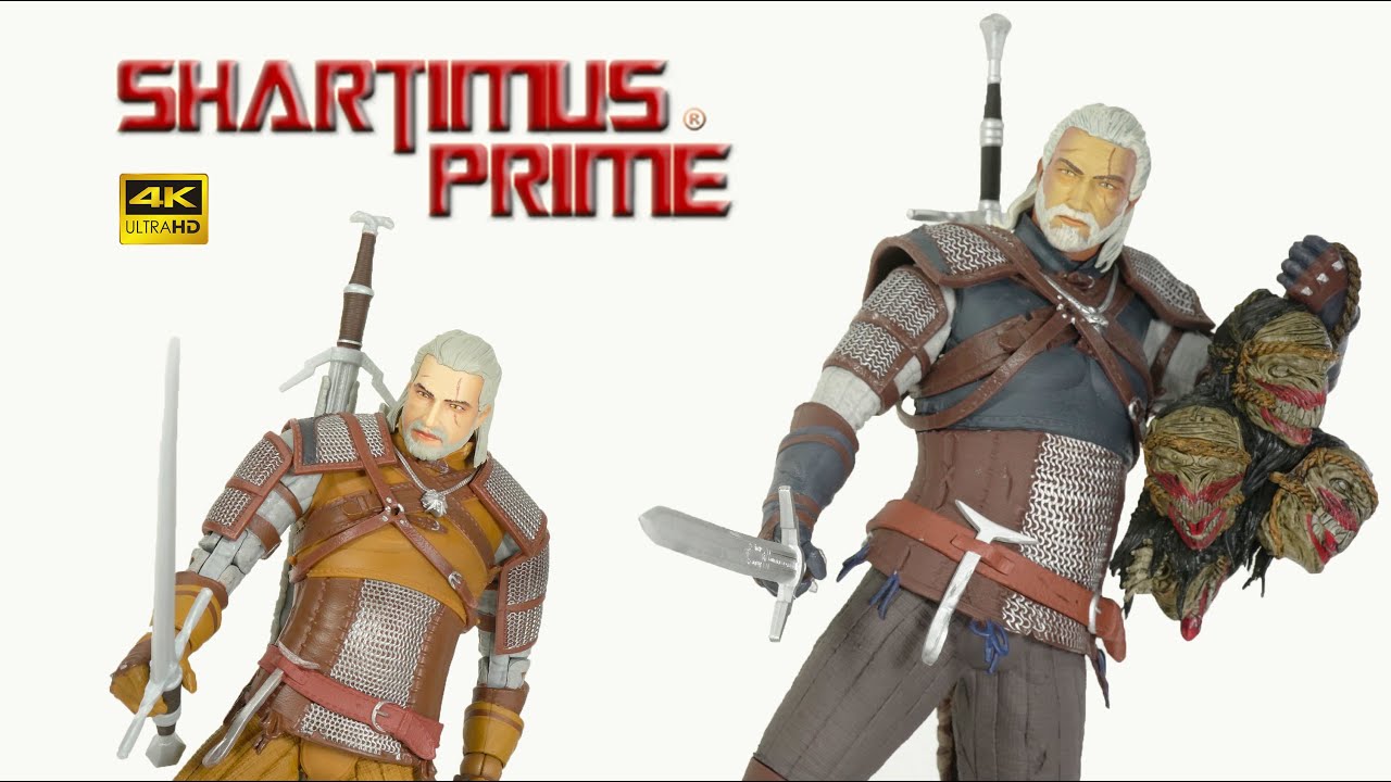 The Witcher Wild Hunt 7 Inch Gold Label and 12 Inch McFarlane Toys Video Game Action Figure Review