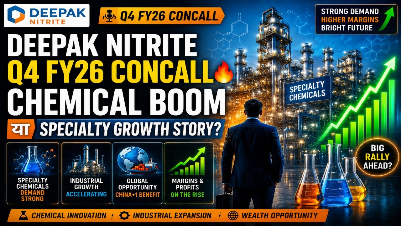 Deepak Nitrite Q4 FY26 Concall 🔥 Chemical Boom या Specialty Growth Story? | Full Hindi Analysis