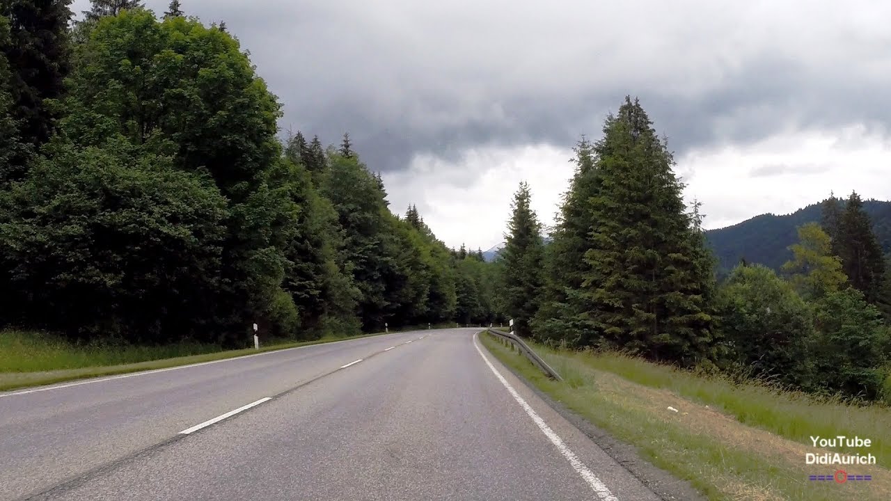 Von Garmisch-Partenkirchen nach Klais, Krün über die B2 mit dem Motorrad GoPro Oberbayern