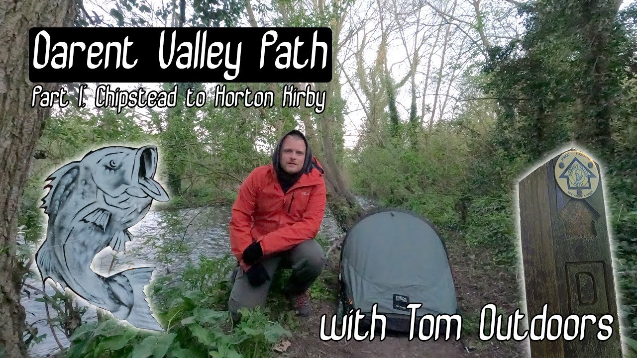 Darent Valley Path Part 1 | Chipstead to Horton Kirby | Hooped Bivy River Wildcamp | OEX Salamander