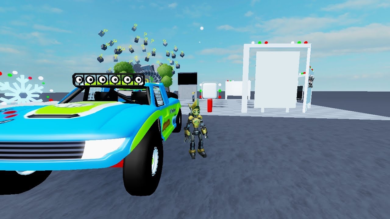 Jugando car suspension test en roblox
