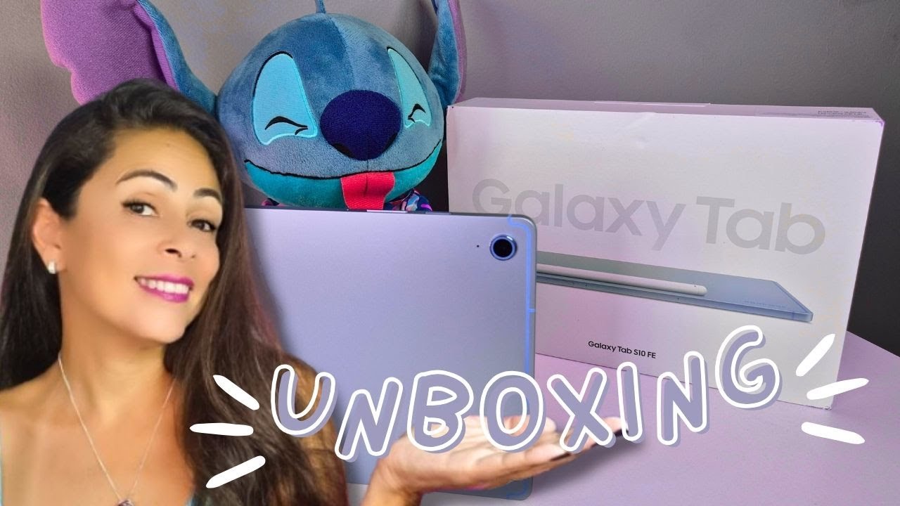 🎀📦 UNBOXING GALAXY TAB S10 FE - PRIMEIRO TABLET COM INTELIGÊNCIA ARTIFICIAL DA SAMSUNG 📦🎀