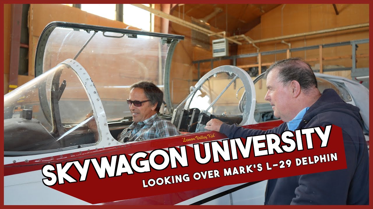 Mark does a walk around on his L-29 Delphin