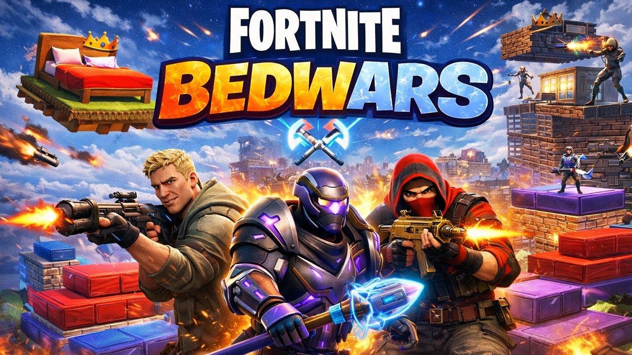Fortnite Bedwars Kids vs Dad