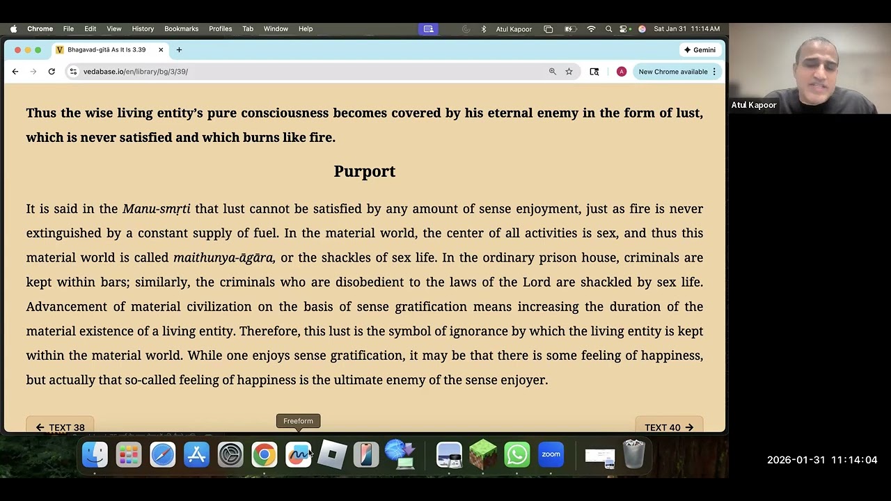 Bhagavad Gita Eng Chapter 3 Text 39&40