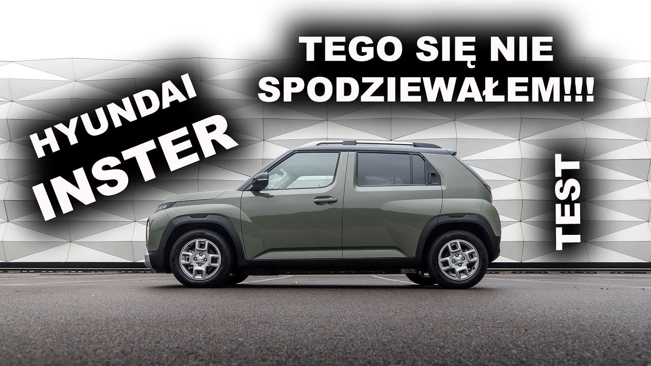 Mały samochód miejski - Hyundai Inster 115 KM 49 kWh TEST 2025 4K - nie mów do mnie mały!