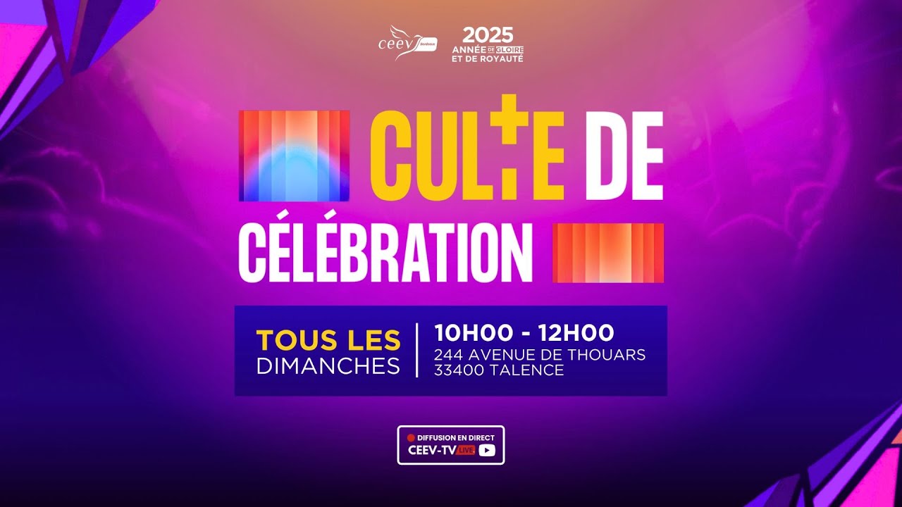 Culte de célébration I Apôtre André LARRUE