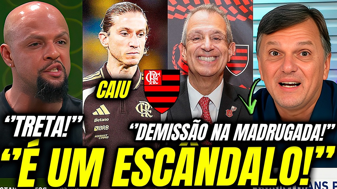 😱 ''É UM ESCÂNDALO TOTAL!'' FELIPE MELO e MAURO REAGEM A DEMISSÃO DE FELIPE LUIS NO FLAMENGO!