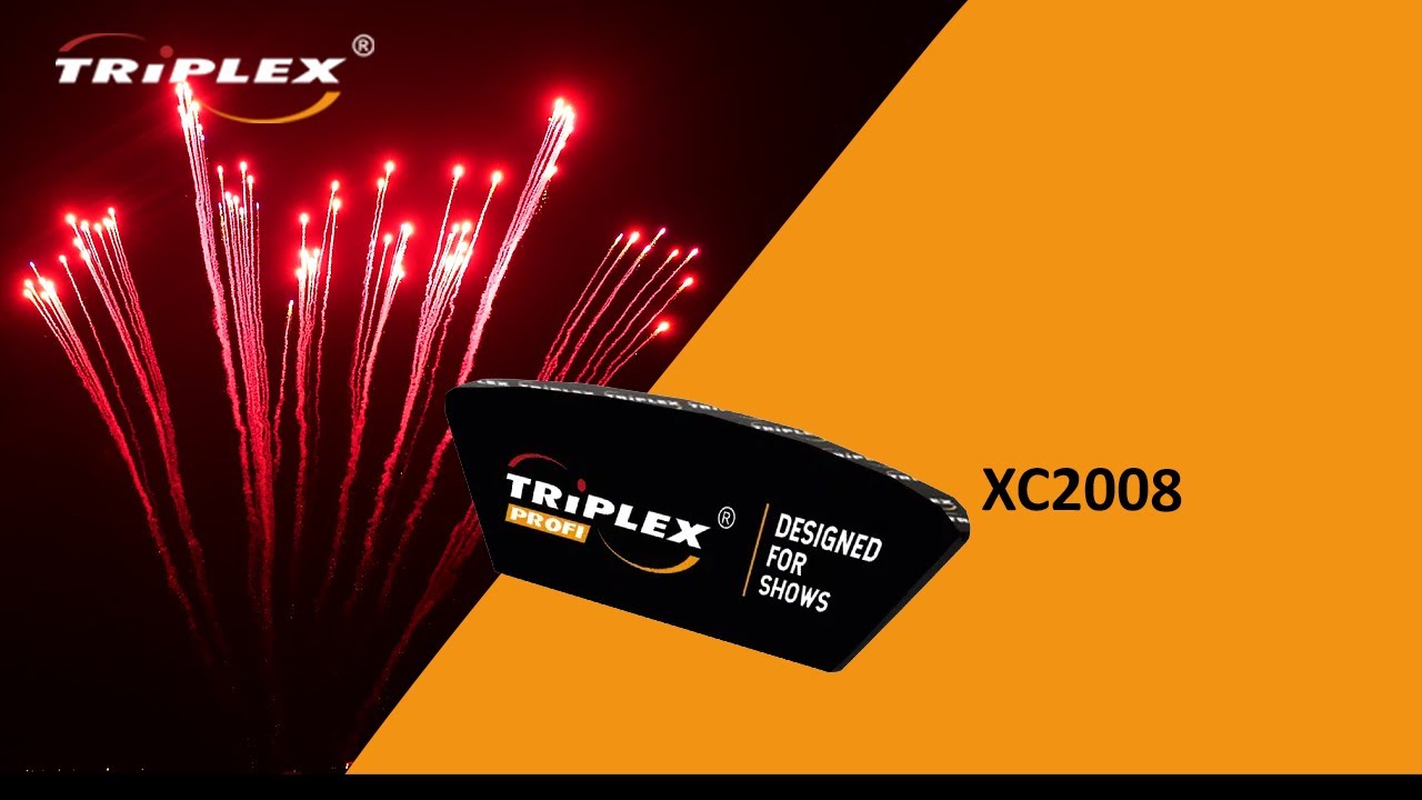 FAJERWERKI XC2008 LINE 9S 1.2'' V PROFI F2 TRIPLEX FIREWORKS