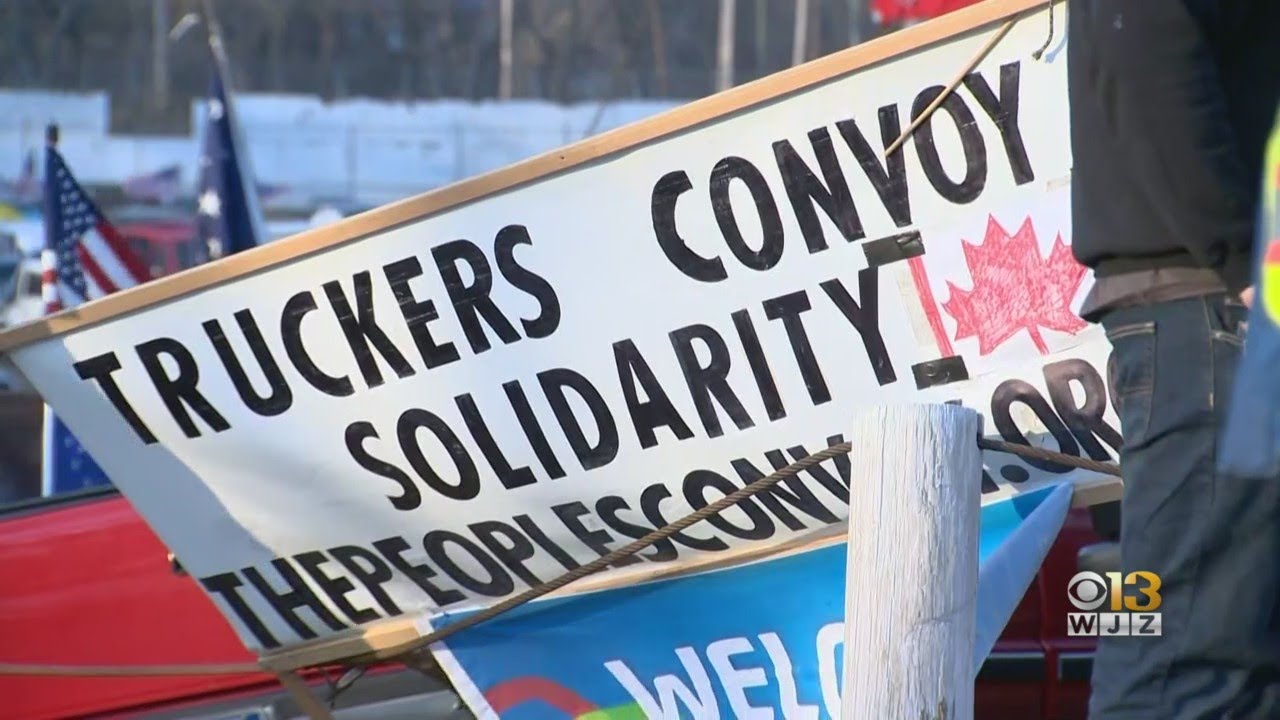 The People's Convoy Stops In Hagerstown To Protest COVID-19 Protocols