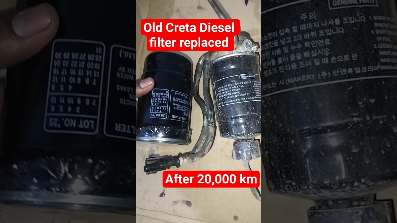 Creta Diesel filter replacement ⛽#hyundaitechnical #mechanic #carrepair # Diesel #automobile